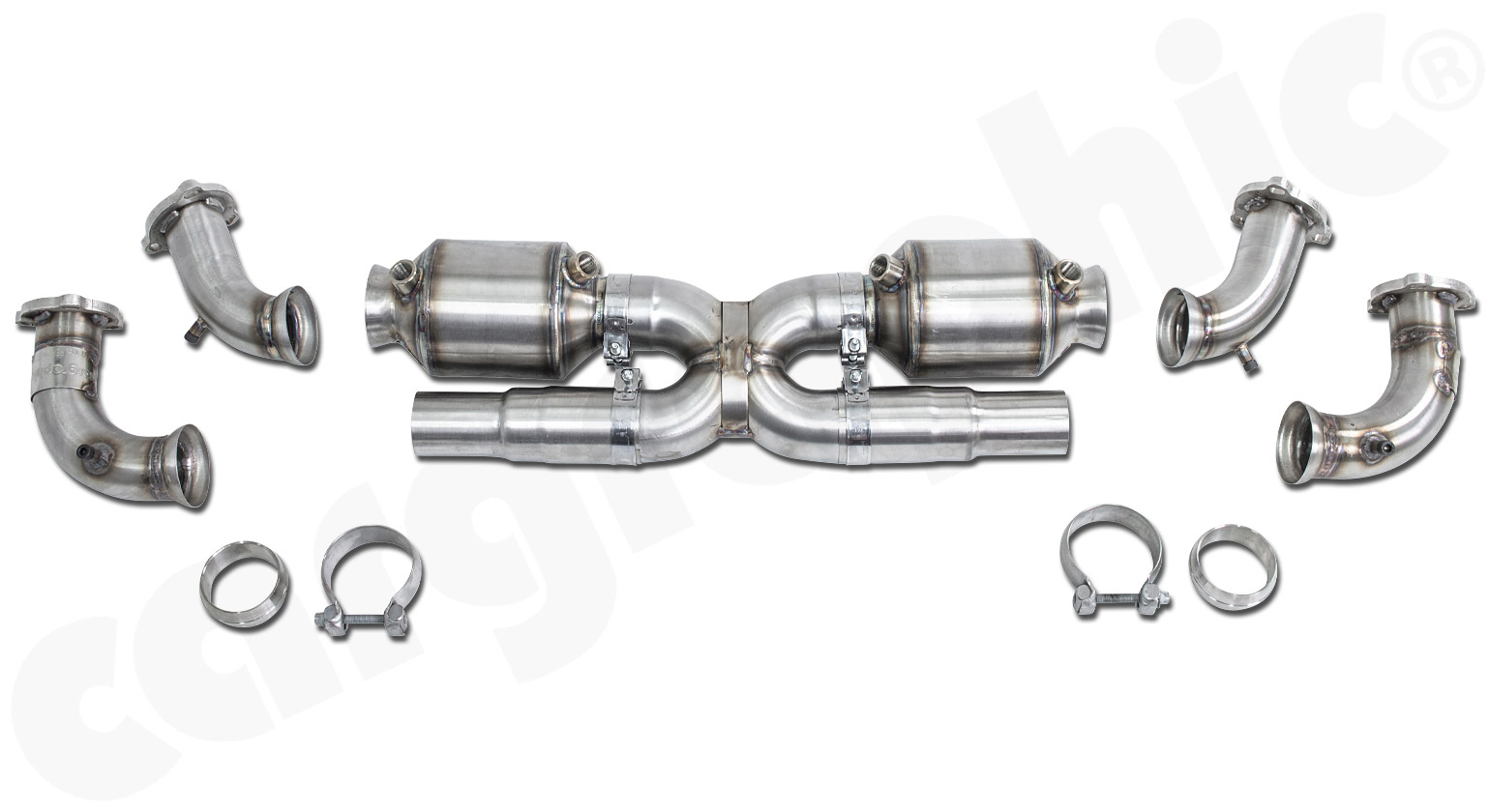 CARGRAPHIC Sportkatalysatorsatz X-Pipe für Porsche 996 3,6l Carrera 2/4