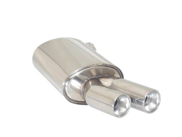 Sportauspuff BMW 320d E90 2x80mm rund ECE | Ragazzon