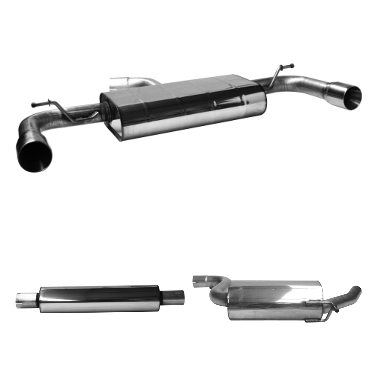Bastuck Komplettanlage Twin – Volkswagen Golf 7 Golf 7 1.4l Turbo 103 KW CPTA/ Otto, 110 KW CZEA/Otto