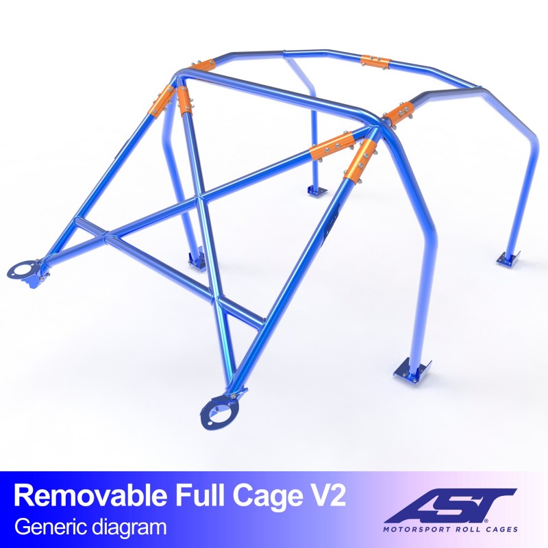 Überrollkäfig  ALFA ROMEO 155 (Tipo 167) 4-door Sedan FWD REMOVABLE FULL CAGE V2