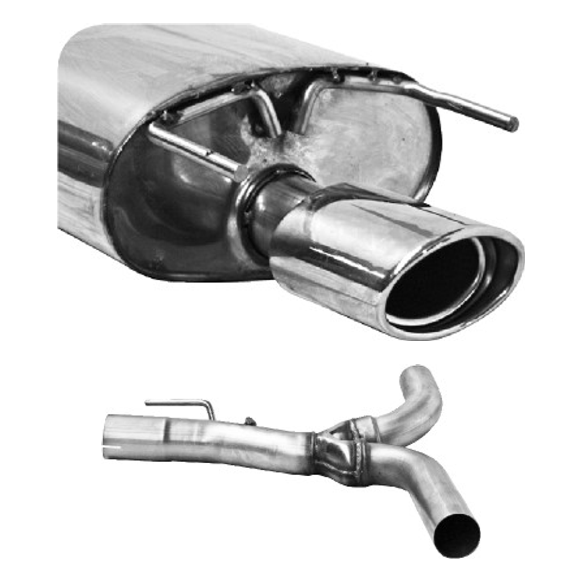 Bastuck Endschalldämpfer Twin – Opel Insignia A Insignia Limousine 4WD