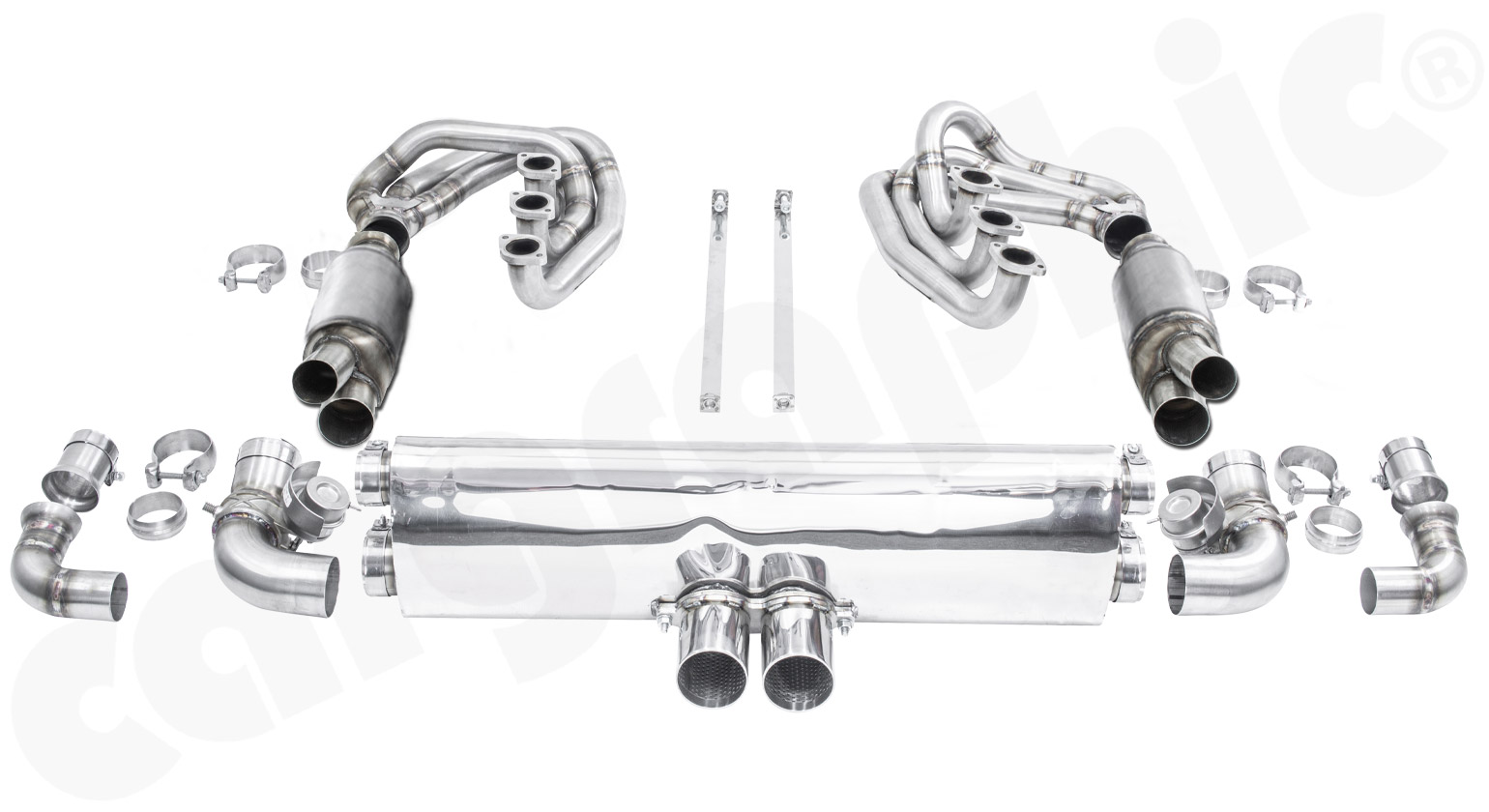 Cargraphic Abgasanlage 964 ID42 200cpsi Klappen GT Look Super Sound