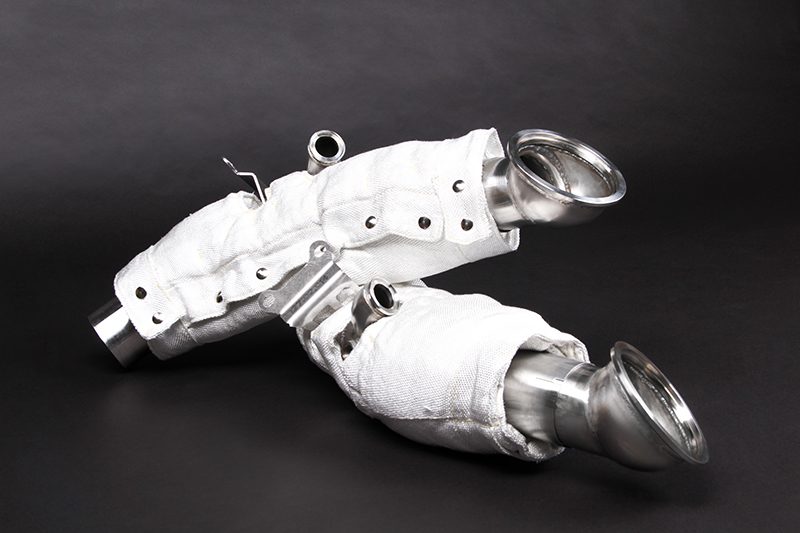 Capristo Downpipes 100 Zellen Ferrari SF90 Rennsport