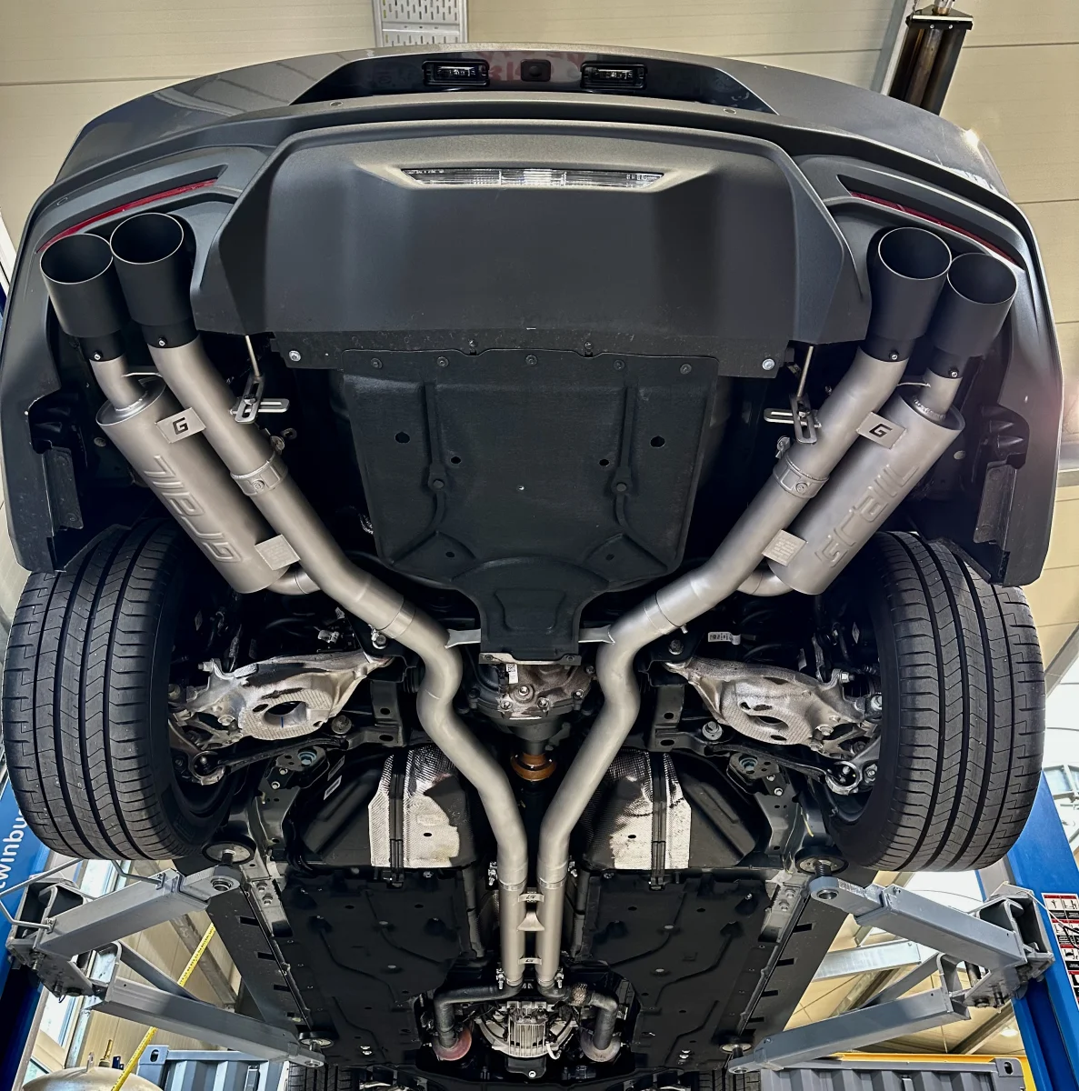 Grail Komplettanlage Ford Mustang Gen. 7 5.0 GT V8 S650 (Bj. ab 2024) (US-Modell) Grail 4-Rohr ECE