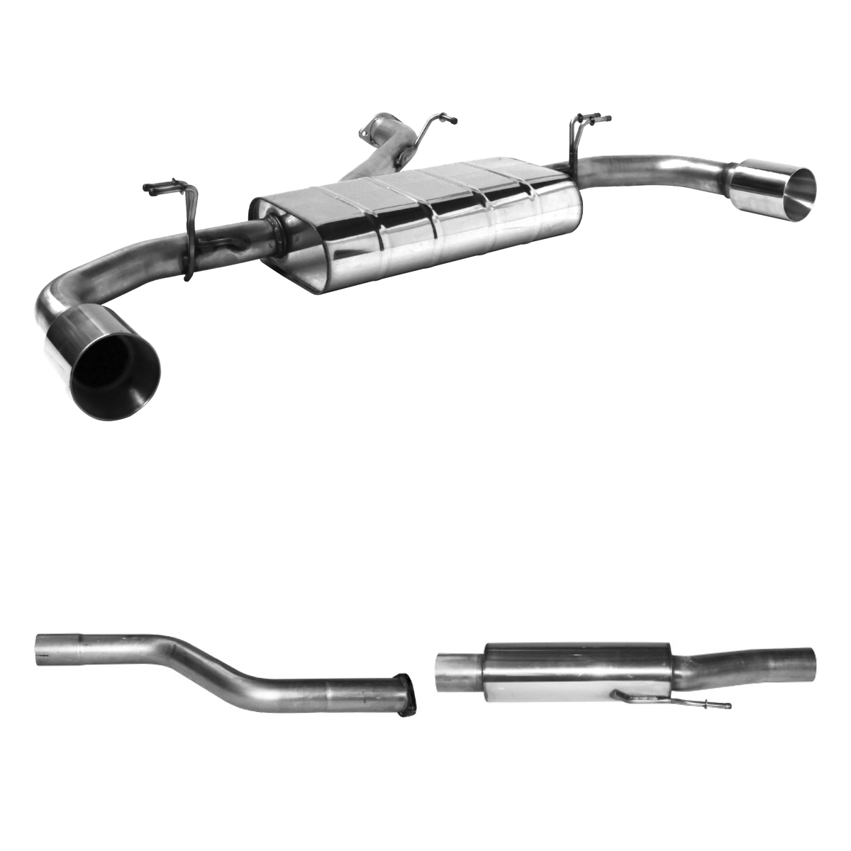 Bastuck Komplettanlage Twin – Hyundai i30 i30 GDH 1.6l Turbo