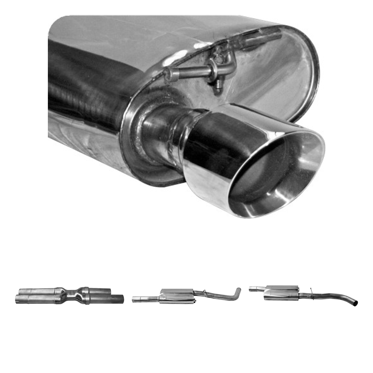 Bastuck Komplettanlage Twin – Chrysler 300C 300C V8 Benziner