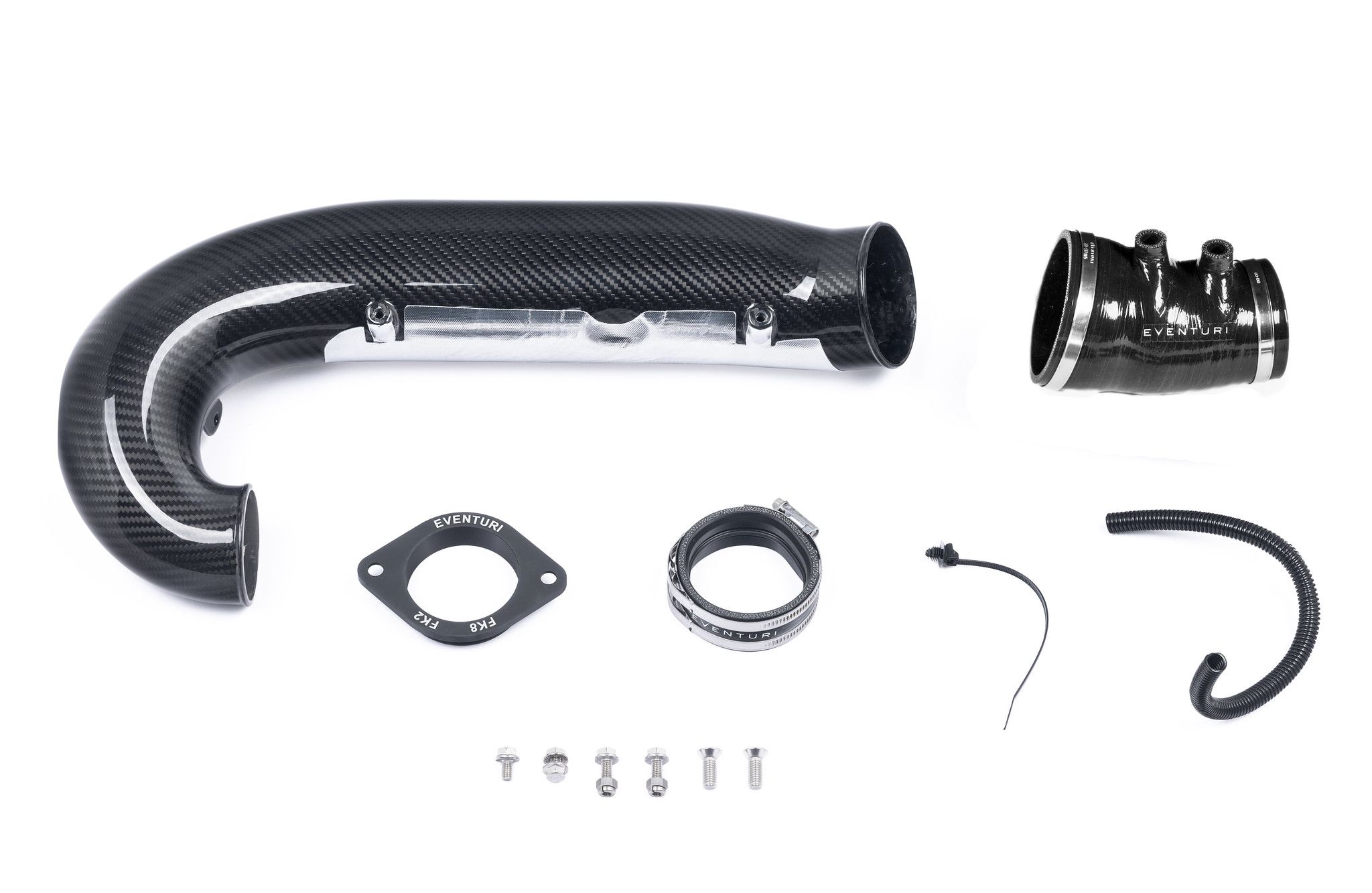 Eventuri Chargepipe Carbon Turbo-Tube V3 Honda Civic Type R FK2 mit Gutachten