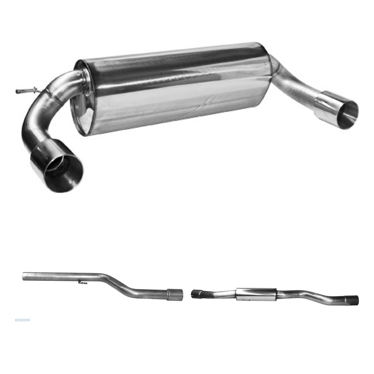 Bastuck Komplettanlage Twin – BMW 3er F30 / F31 3er F30/F31 4 Zylinder Diesel außer Facelift