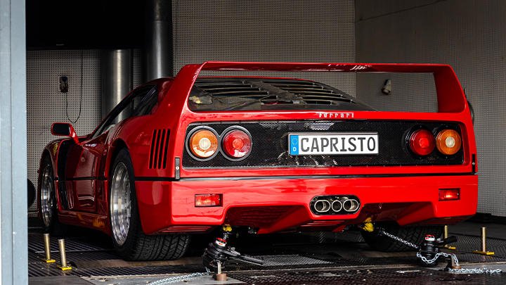 Capristo Klappenabgasanlage Ferrari F40 mit ECE Genehmigung