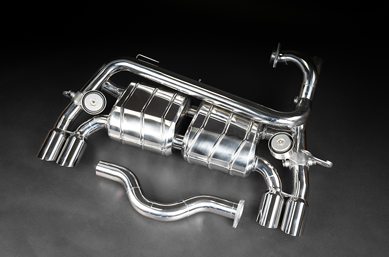 Capristo Sportauspuff Ferrari 308 QV 328 USA X-Pipe Klappen Kats EVCU-1 Motorsport