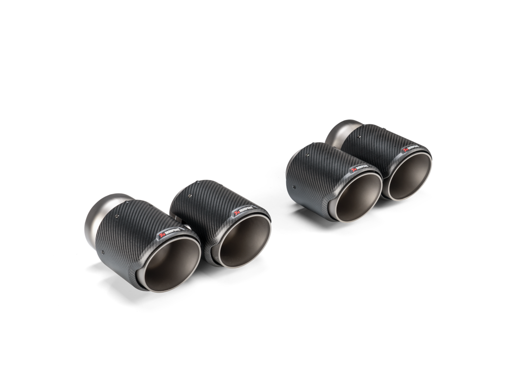 Endrohr-Set rund (Carbon)