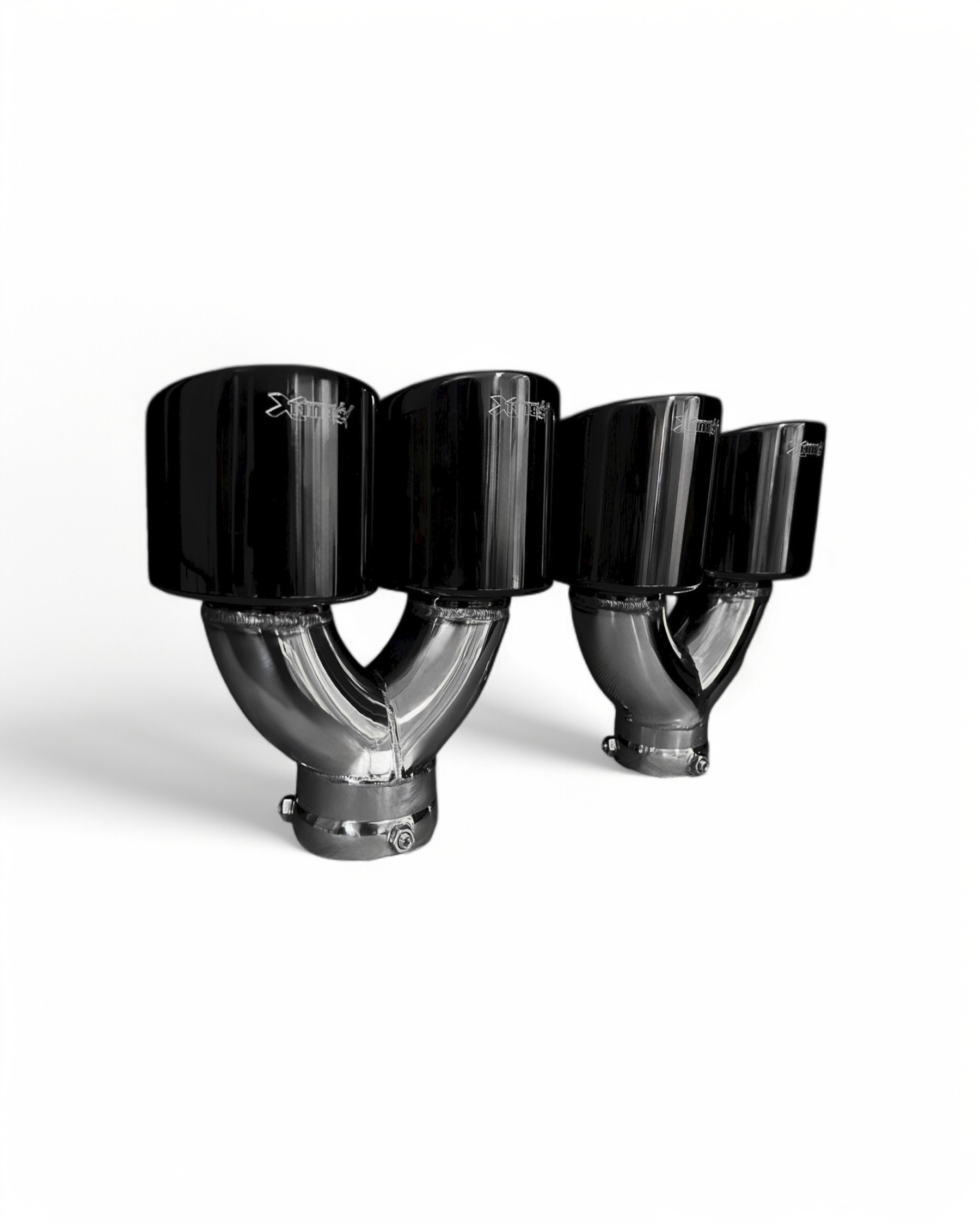 Bull-X Endrohrset Y-Style: Typ 5 CK-Style versetzt  (A:2x76mm)