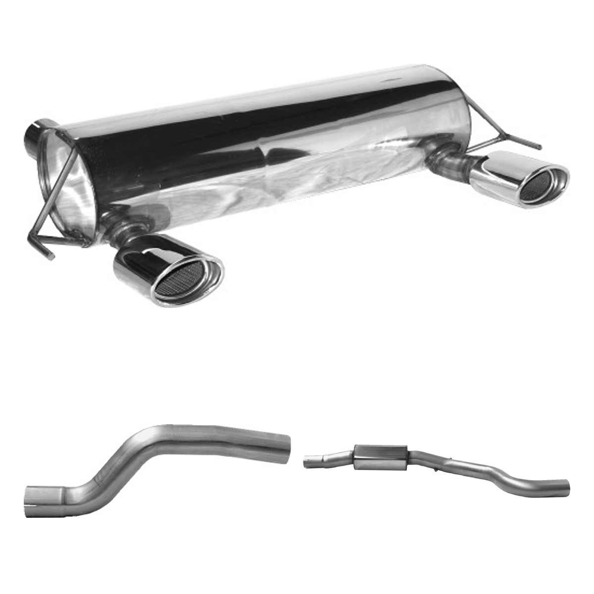 Bastuck Komplettanlage Twin – Opel Corsa Corsa D GSI