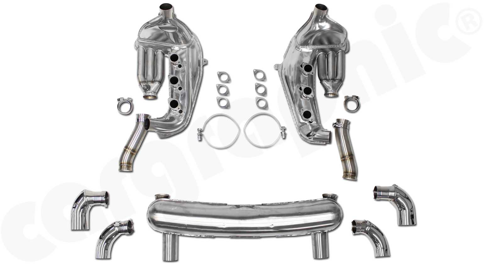 Cargraphic Abgasanlage Porsche 911 G-Modell 2-flutig mit Katalysator