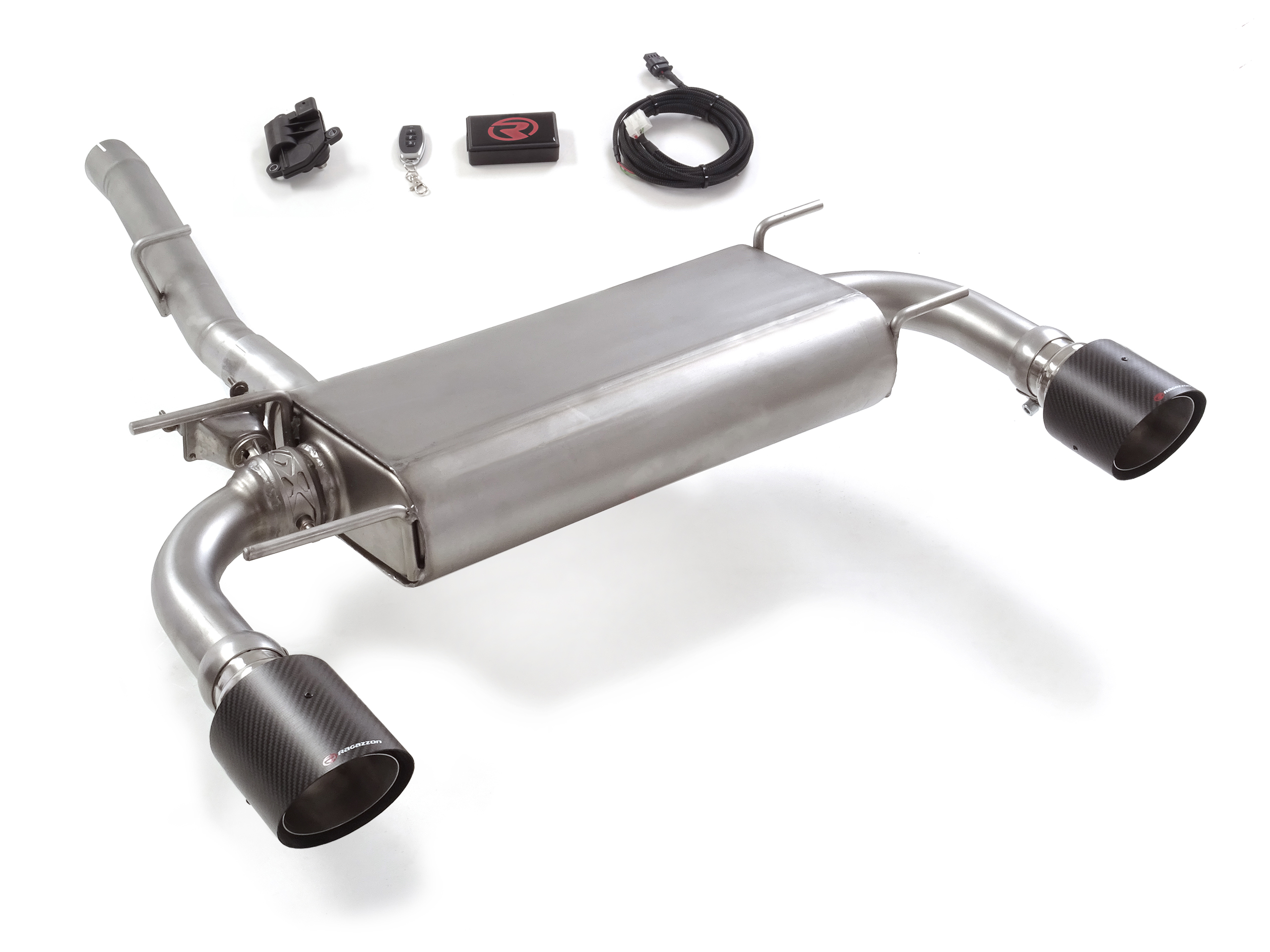 Sportauspuff Subaru BRZ 2.4 mit Klappe 118mm Carbon Shot | Ragazzon