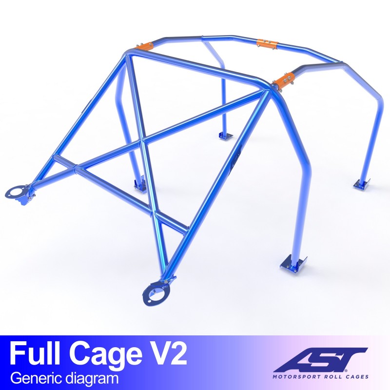 Überrollkäfig  RENAULT Megane I 3-door Coupe FULL CAGE V2