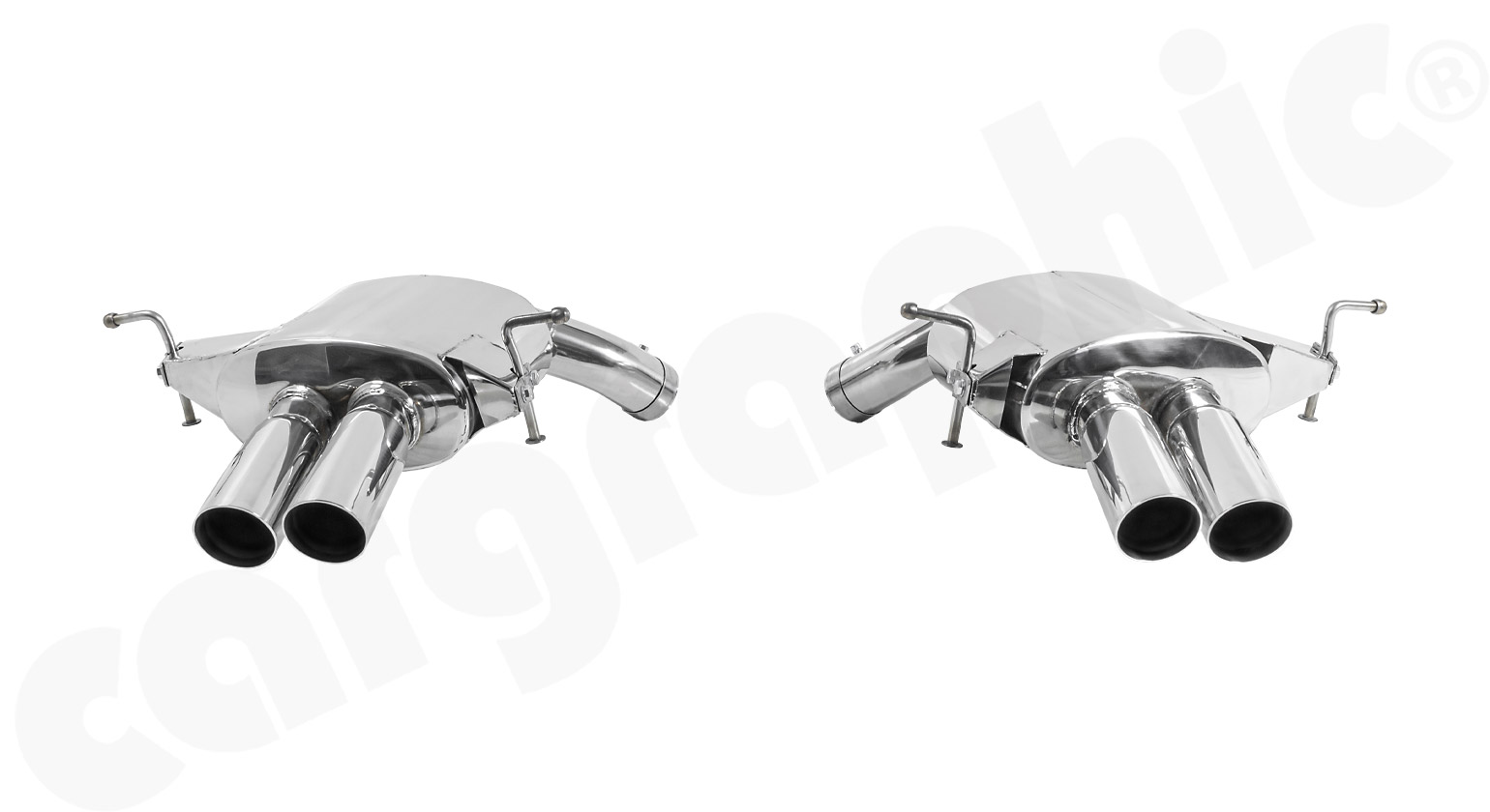 Cargraphic Endschalldämpfersatz Maserati 4200 GT/GranSport 4,2l 4x70mm Super Sound Export