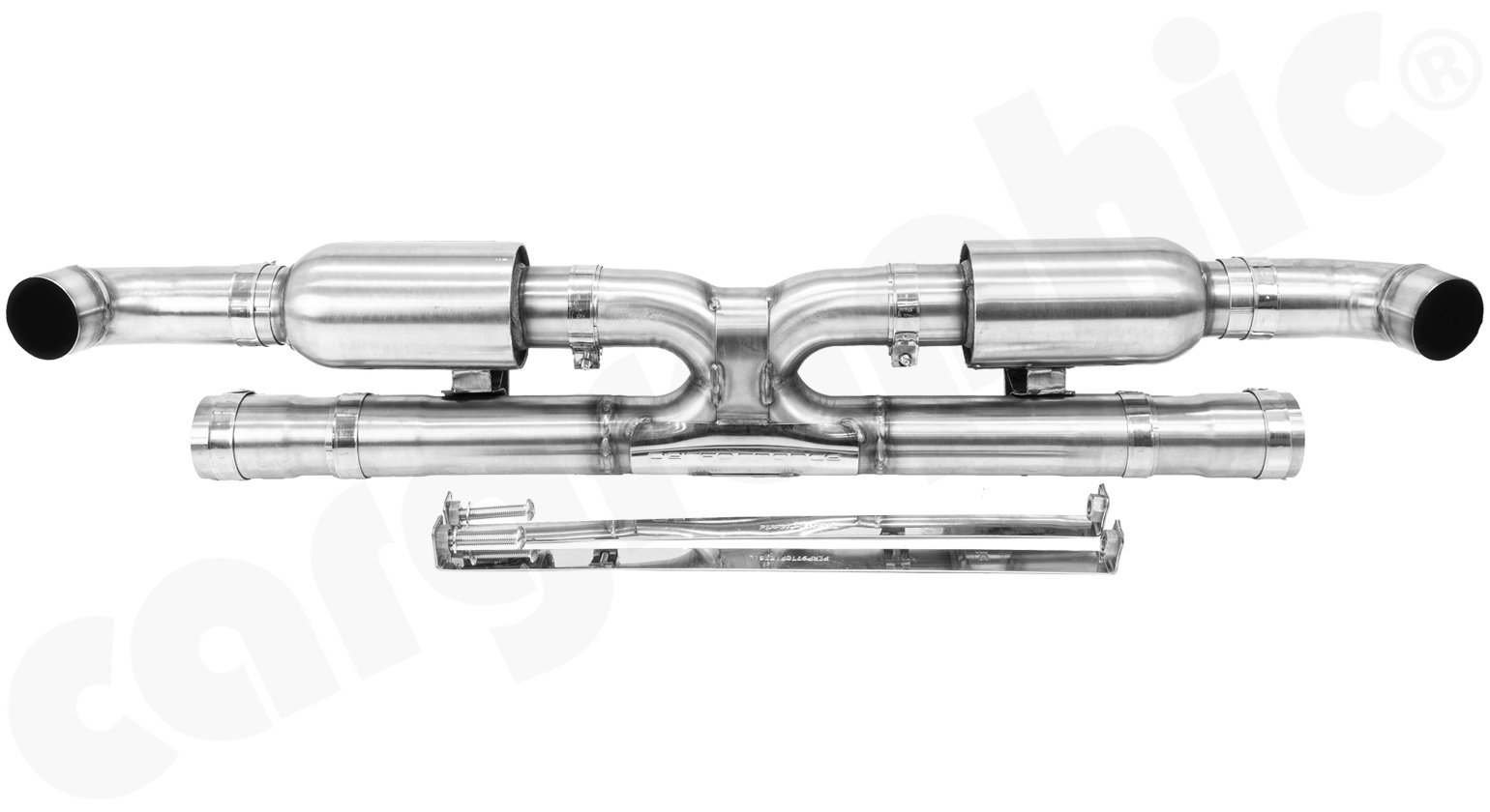 Cargraphic Endschalldämpferersatzrohr X Porsche 997 OE Katalysator Super Sound
