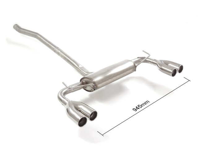 Sportauspuff Fiat 500X 1.0 T3 2x70mm rund ECE | Ragazzon