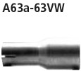 Adapter Endschalldämpfer auf Serie auf Ø 65.5 mm