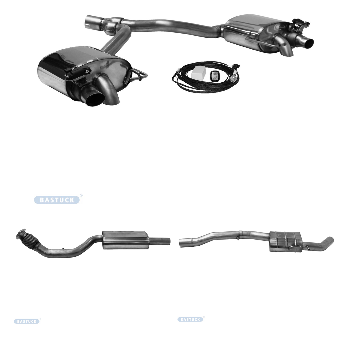 Bastuck Komplettanlage Twin – Audi A4 B9 / A5 F5 TFSI A4 B9 / A5 F5 TFSI Facelift Quattro ab 10/2019 (Modelljahr 2020)