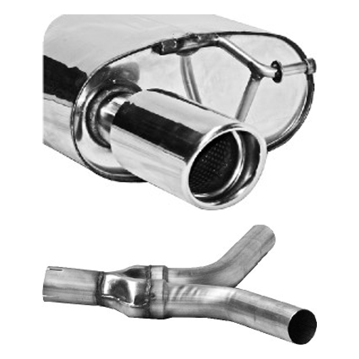 Bastuck Endschalldämpfer Twin – Audi A4 B8 / A5 B8 A4/A5 B8 (ab B. 2008) 4 Zyl. Benziner Turbo 2 Endschalldämpfer LH+RH außer A5 B8 Sportback