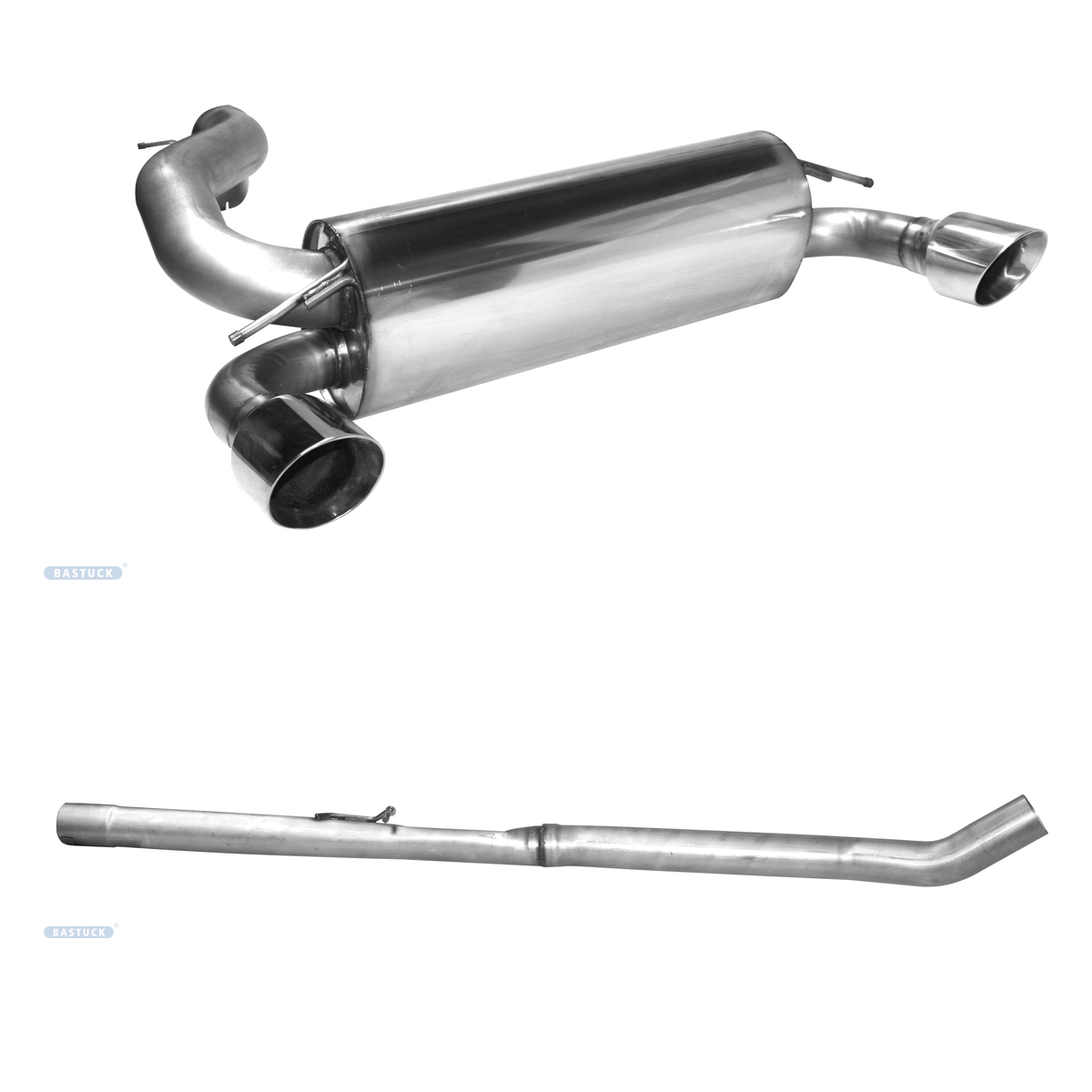 Bastuck Komplettanlage Twin – Ford Focus 3 Focus 3 RS