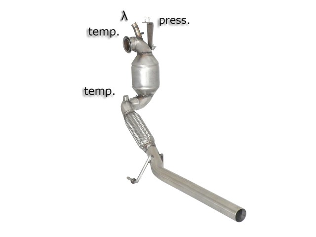 Downpipe + DPF-Ersatzrohr Set Audi A1 2.0 TDI 8X | Ragazzon