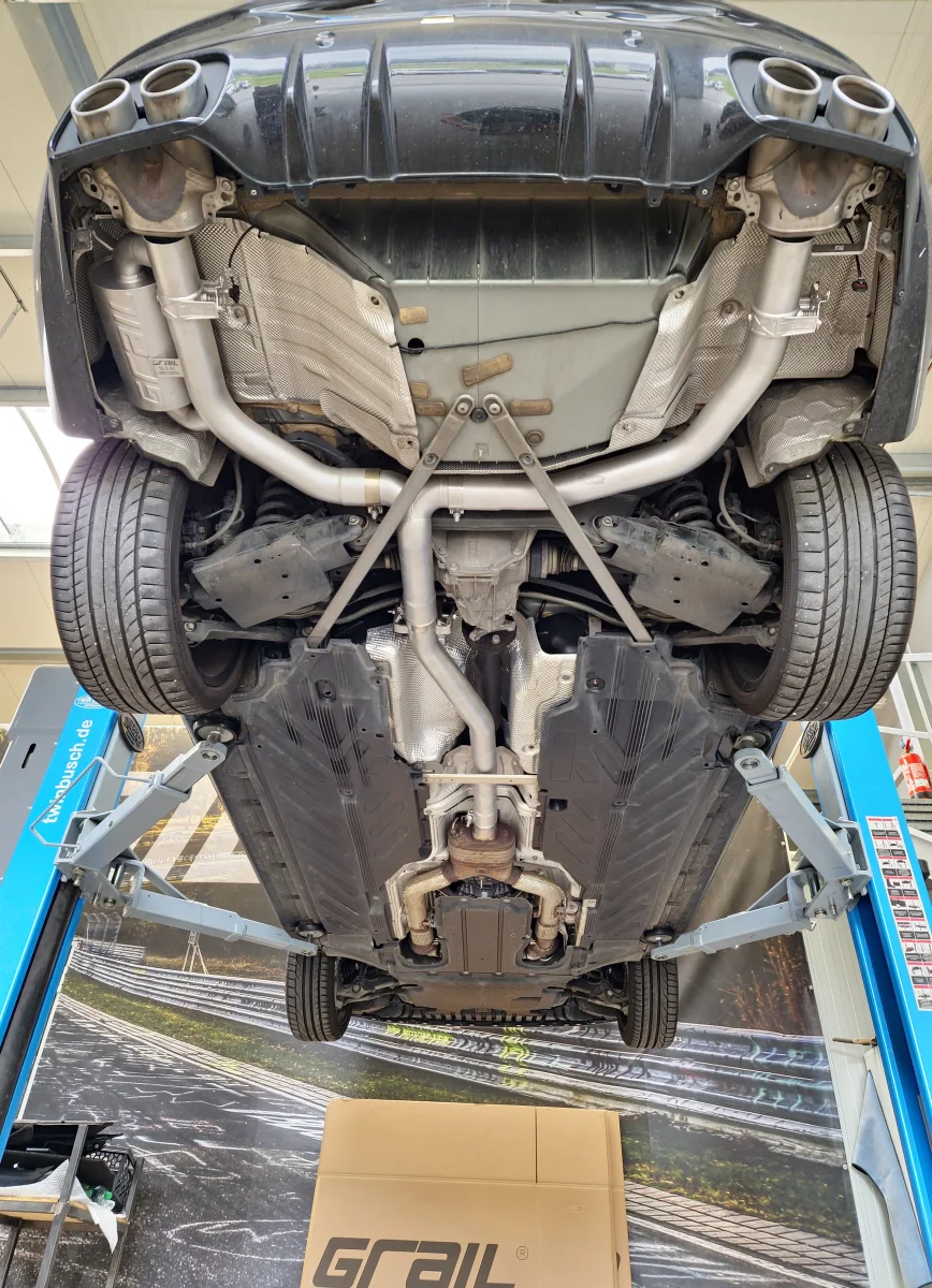 Grail Komplettanlage Mercedes AMG C43 205 ohne PAGA 3 Zoll ECE