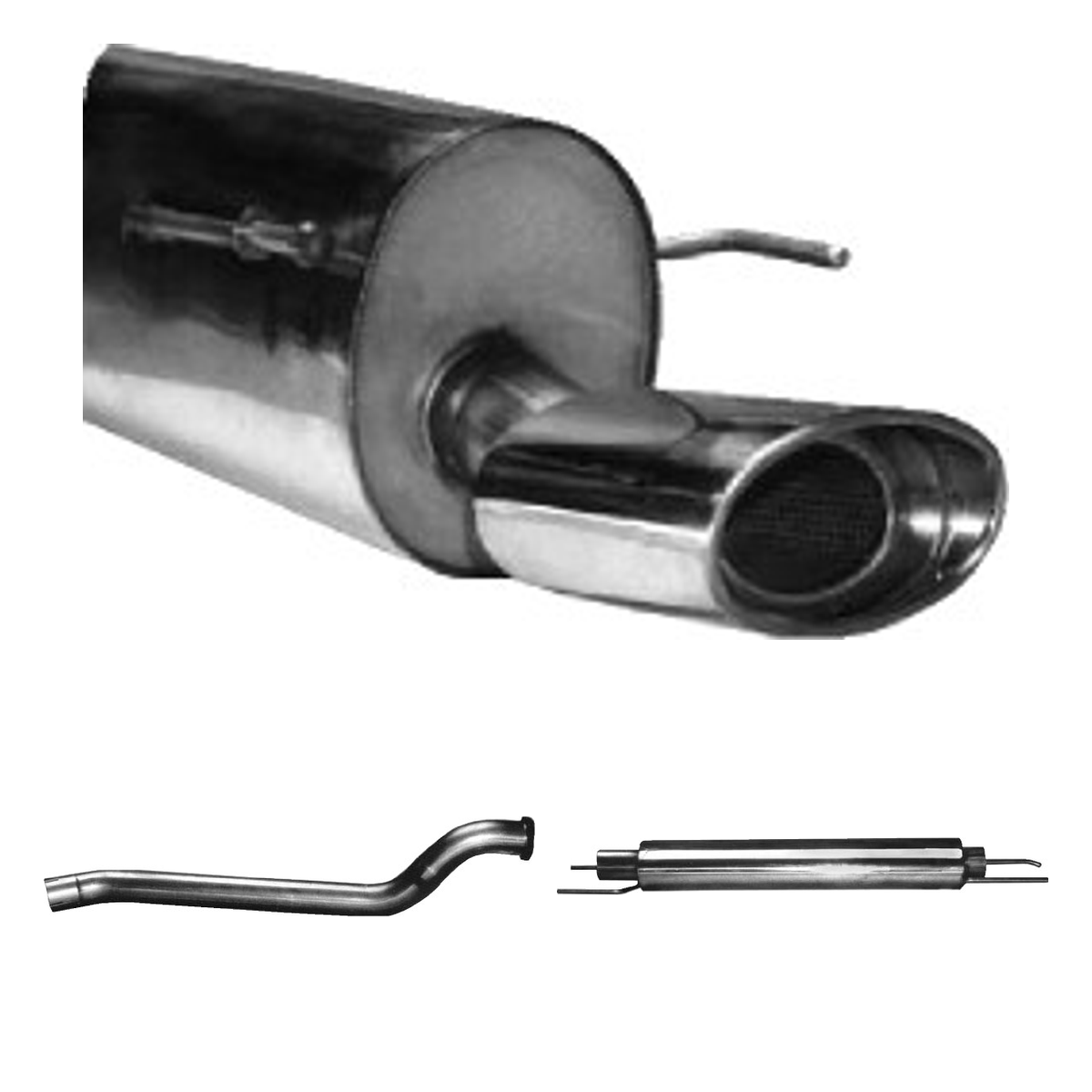 Bastuck Komplettanlage Single – Opel Astra G Astra G Schrägheck