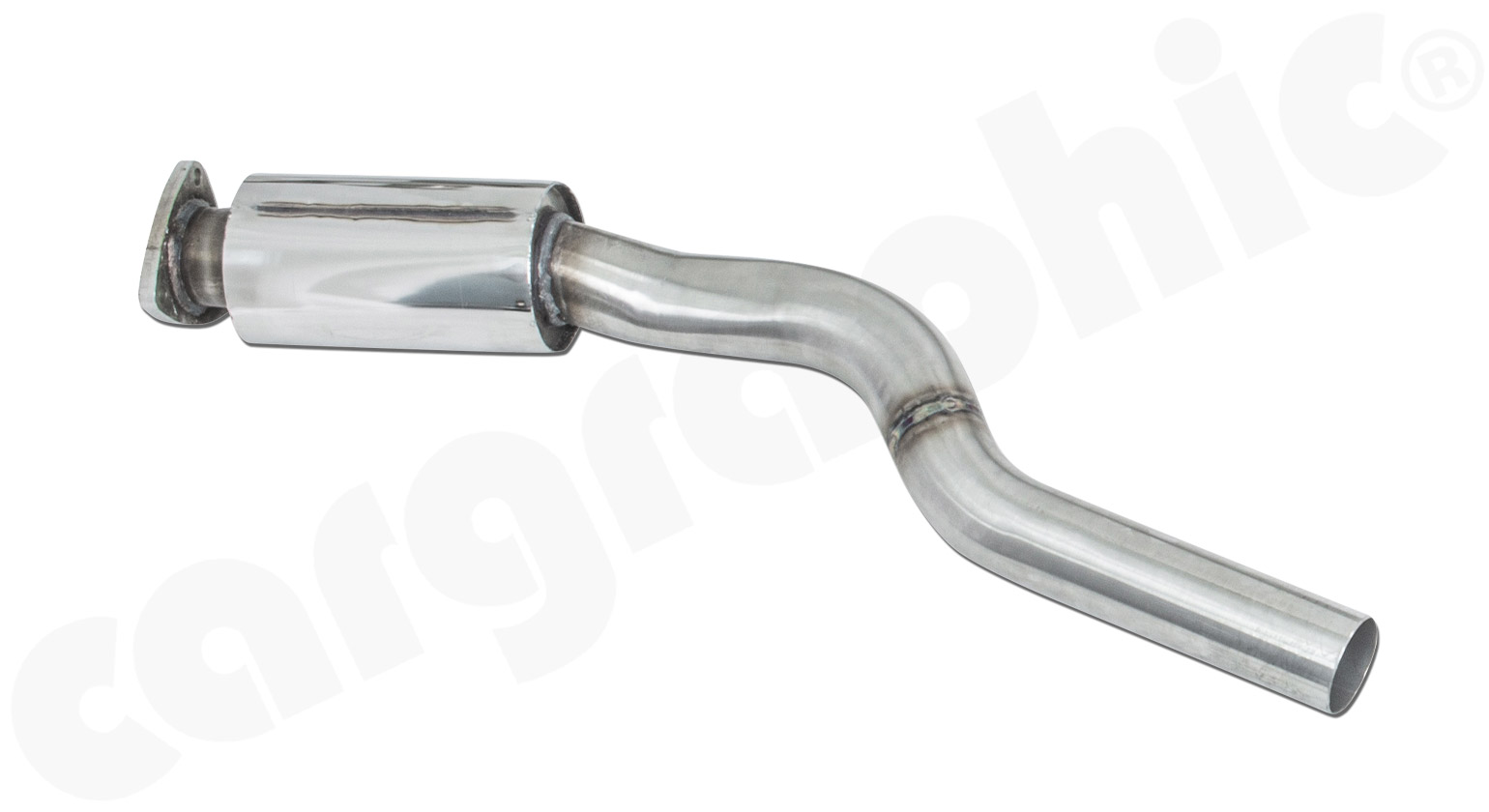 CARGRAPHIC Mittelschalldämpfer für Porsche 944 2,7L