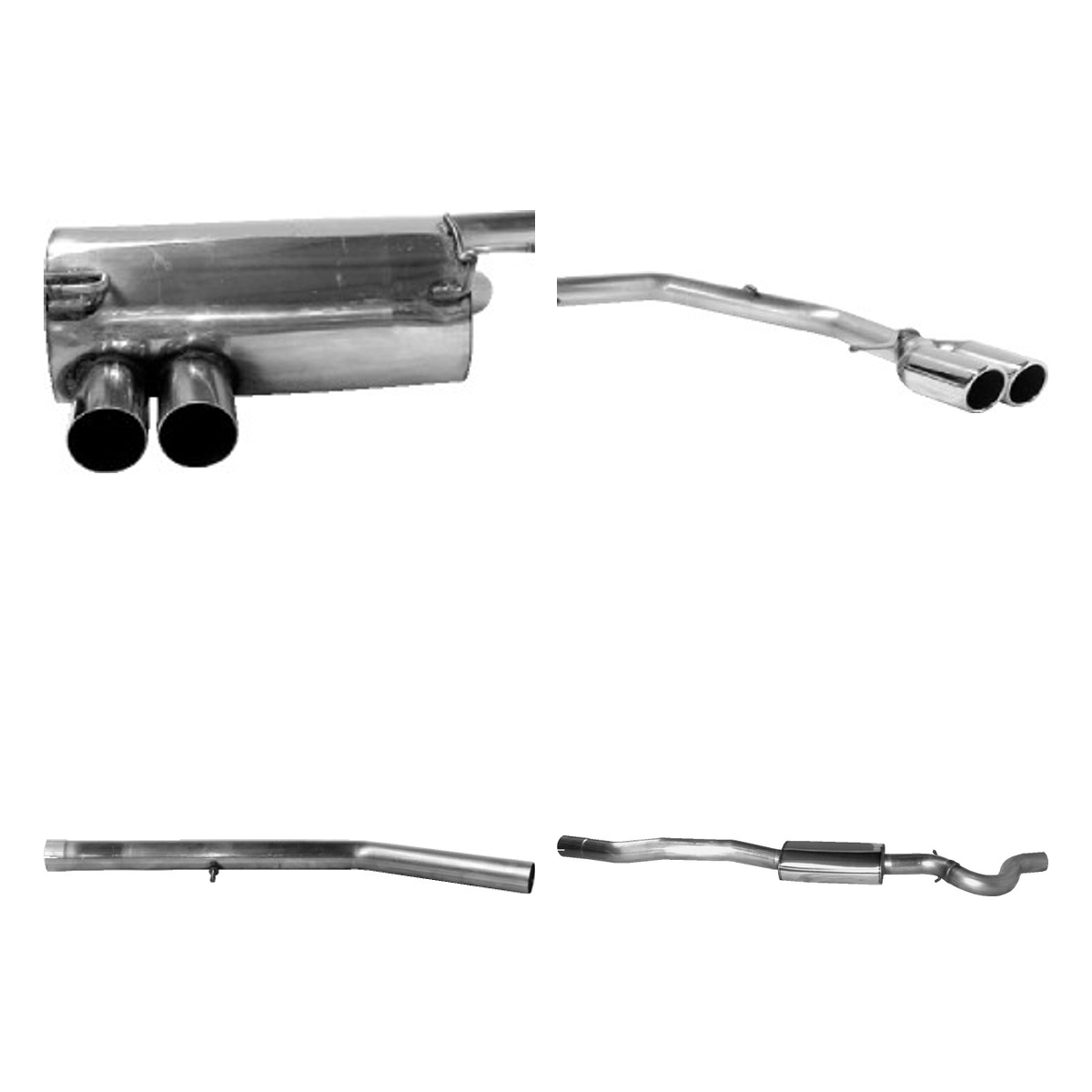 Bastuck Komplettanlage Quattro – BMW 3er E90 / 3er E91 325d / 330d Limousine(E90), Touring(E91)