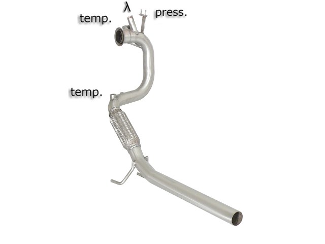 Downpipe + DPF-Ersatzrohr Set Audi A1 2.0 TDI 8X | Ragazzon