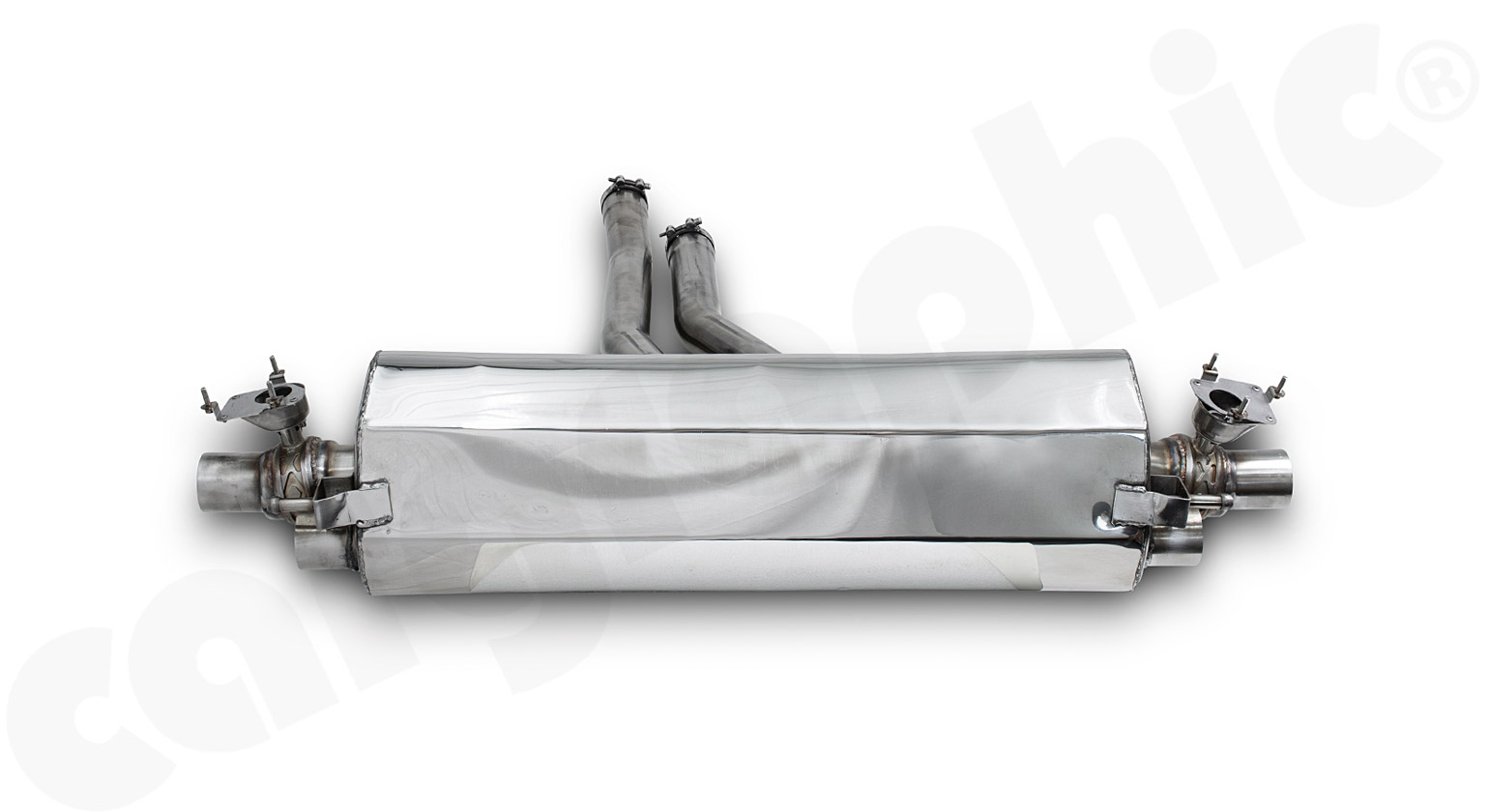 CARGRAPHIC Sport Endschalldämpfer für Porsche Cayenne 3 (Typ 536) 2,9L V6