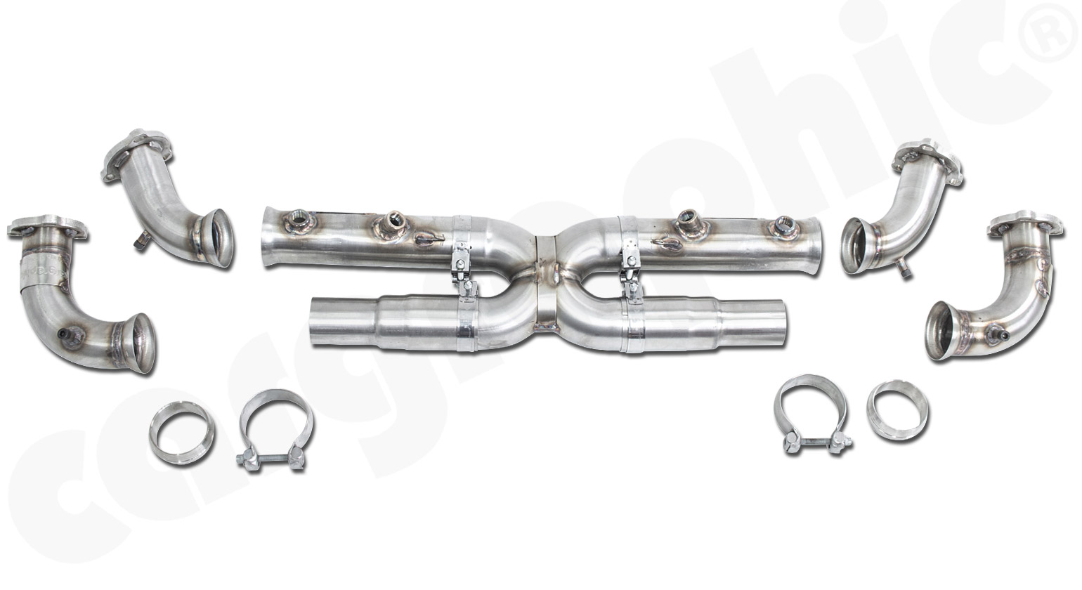 CARGRAPHIC Katalysatorersatz X-Pipe für Porsche 996 3,4l Carrera 2/4