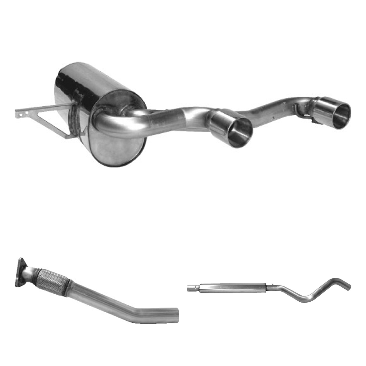 Bastuck Komplettanlage Central – Renault Megane Megane 2 RS 2.0 T incl. RS CDT Diesel