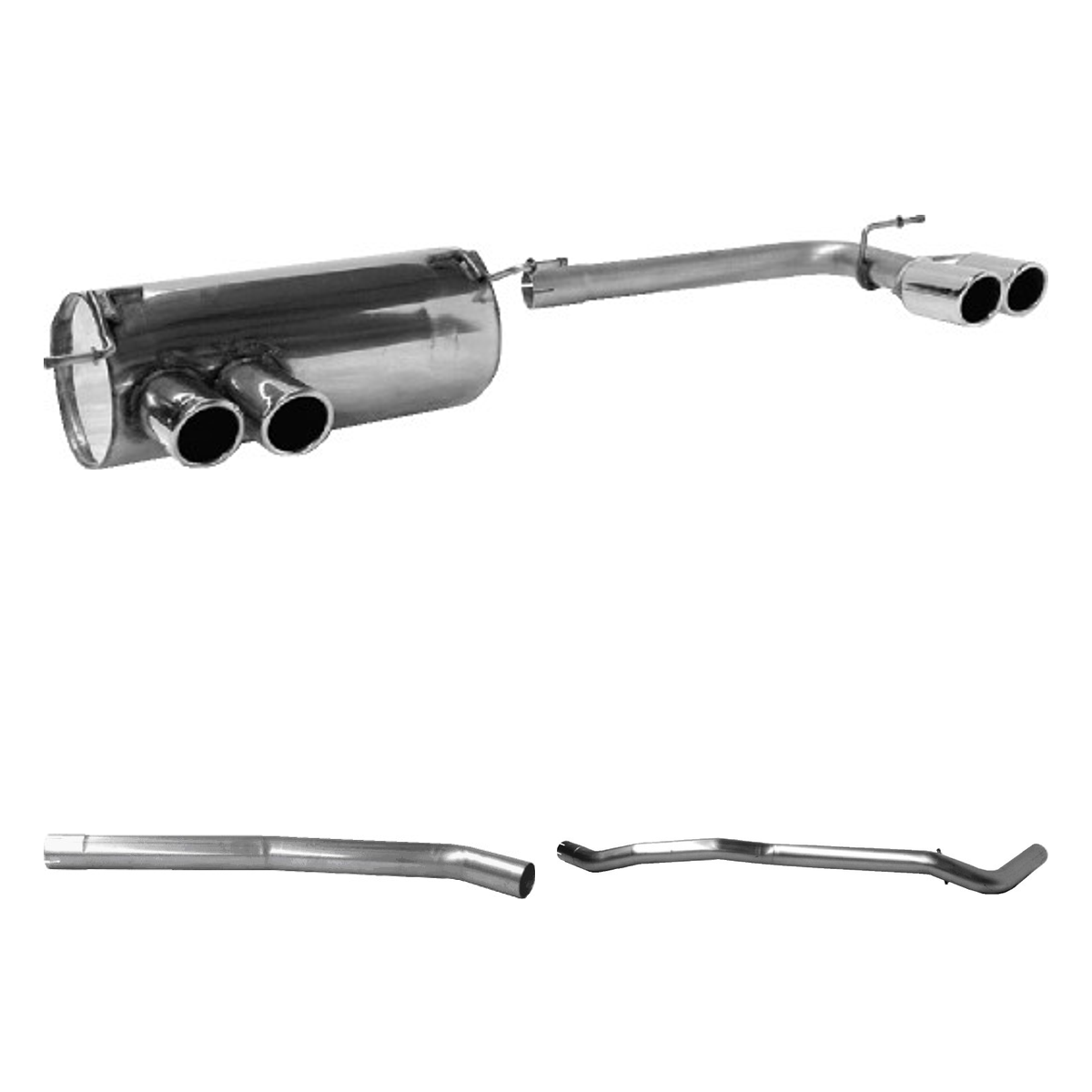 Bastuck Komplettanlage Quattro – BMW 1er E81 / 1er E87 123d
