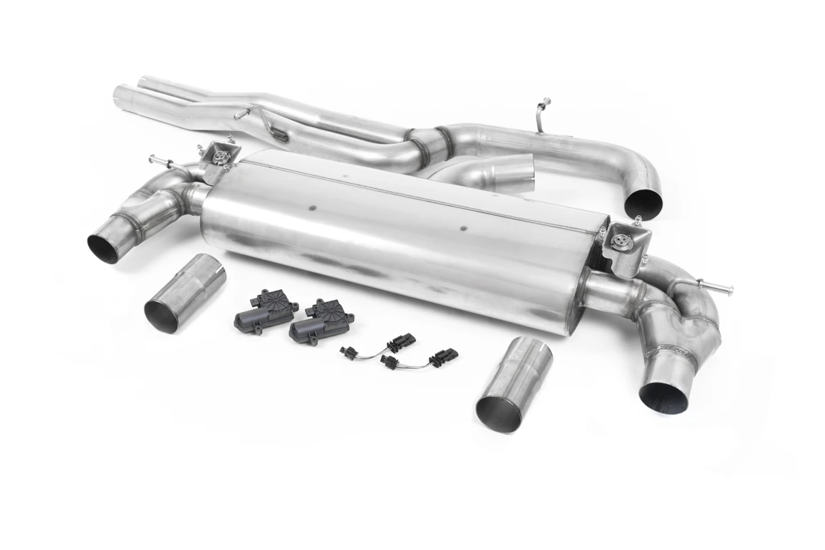 Milltek Sport Auspuffanlage passend für Audi RS3 8V Limousine - ungedämpft (non-resonated) - polierte Endrohre