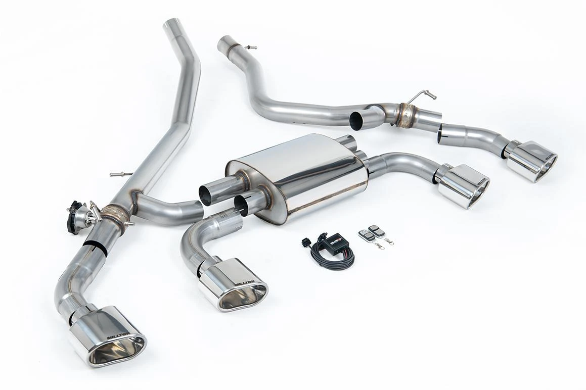 Milltek Sport Abgasanlage passend für Land Rover / Range Rover Sport P460/510/550e L461 3.0 i6 Plug In Hybrid - ovale polierte Endrohre