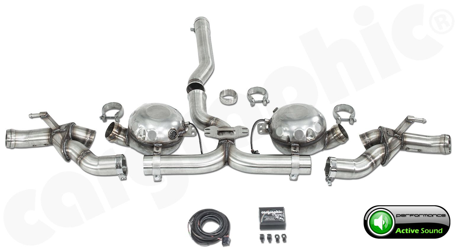 CARGRAPHIC Active Sound System für Porsche Cayenne 958.2 3,0 TDI