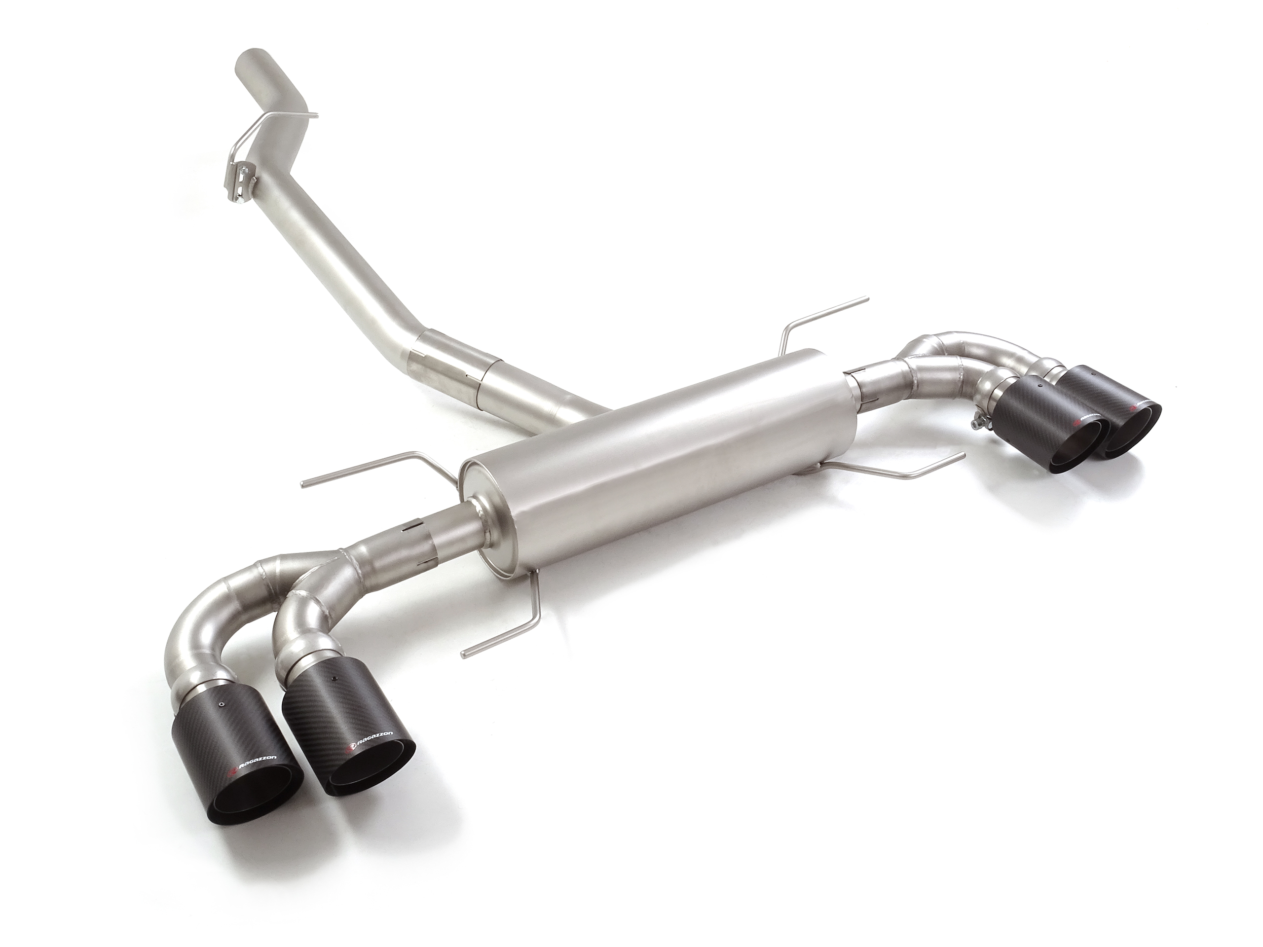 Sportauspuff Alfa Romeo Giulia 2.0 Turbo 2x100mm Carbon Shot ECE | Ragazzon