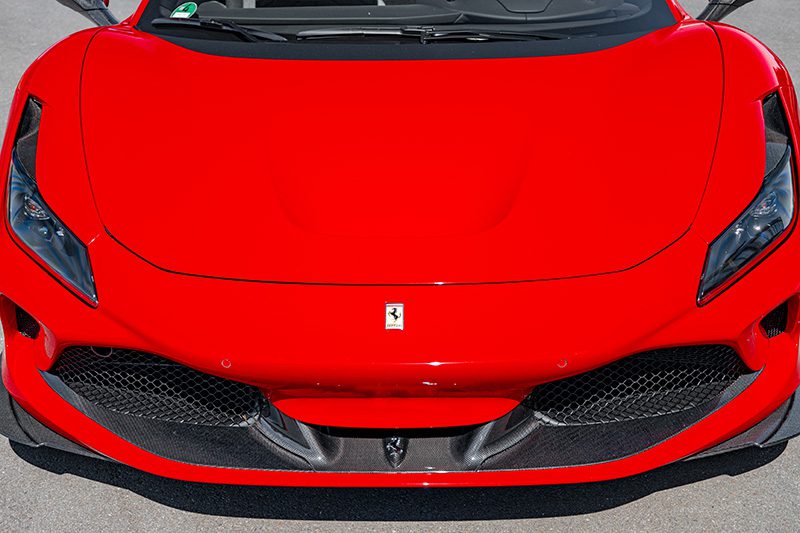 Capristo Carbon Frontspoiler Ferrari F8 ohne Seitenluftführung glanz