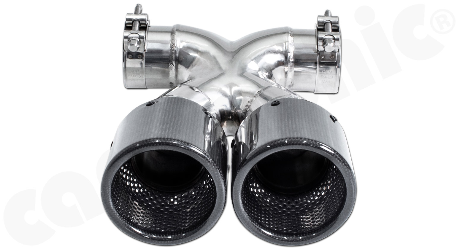 CARGRAPHIC Sport Doppel-Endrohr "X" für Porsche 718 Boxster / Cayman 2,0L 2,5L