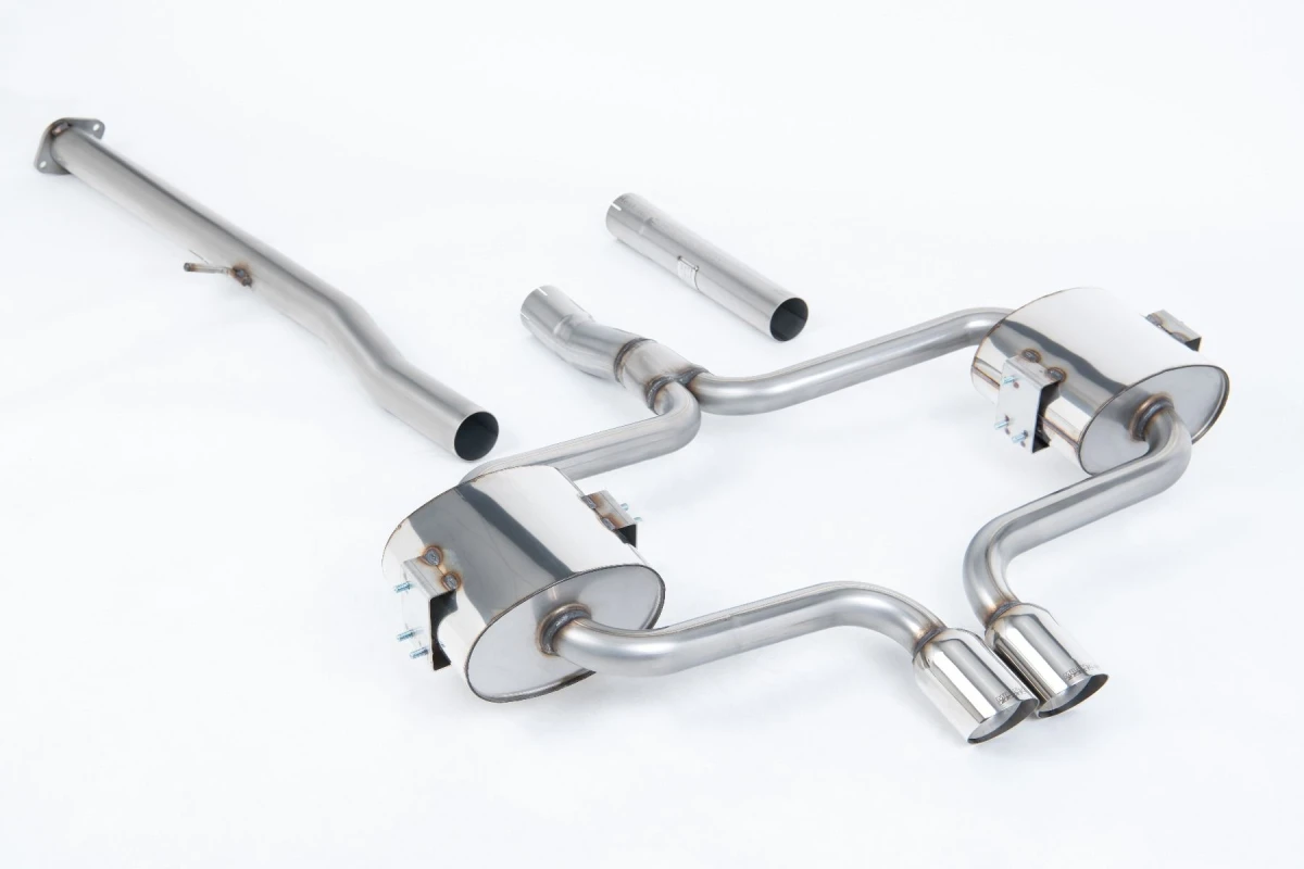 Milltek Sport Auspuffanlage passend für Mini Mk1 R52 Cooper S Convertible - ungedämpft (non-resonated)