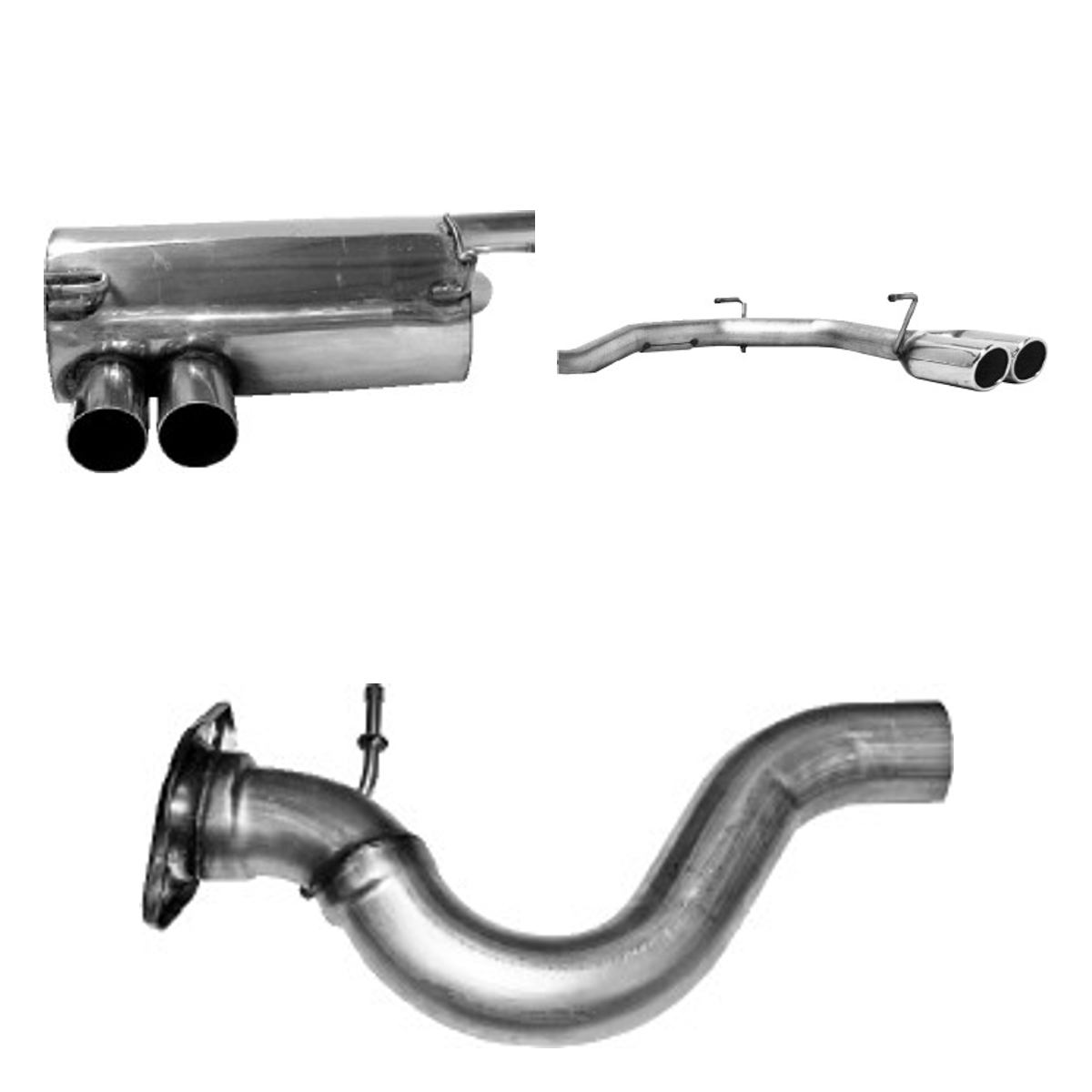 Bastuck Endschalldämpfer Quattro – BMW 3er E92 / 3er E93 325i / 330i ab Bj. 02/2007 Coupé(E92), Cabrio (E93)