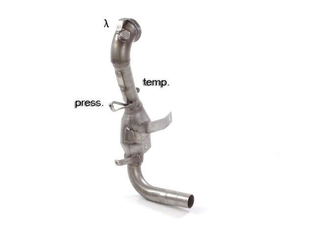 Downpipe + DPF-Ersatzrohr Set Opel Corsa D 1.3 CDTi | Ragazzon