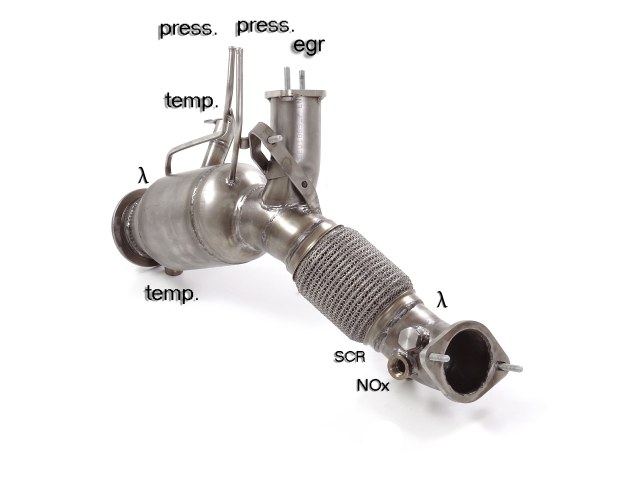 Downpipe + DPF-Ersatzrohr Set BMW 330d xDrive G20 | Ragazzon