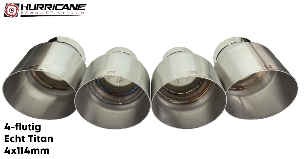 4-flutig Echt Titan (4x114mm)