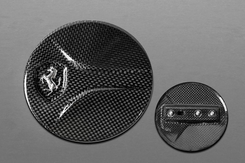 Capristo Tankdeckel Ferrari 488 GTS ab 2018 Vollcarbon glanz