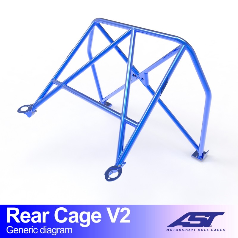 Überrollbügel MAZDA RX-7 (FD) 3-door Coupe REAR CAGE V2